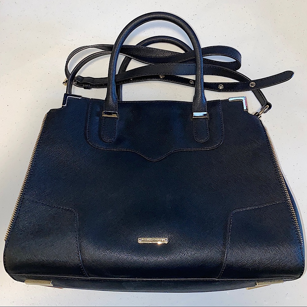 Rebecca Minkoff purse/bag w/ shoulder strap Excellent cond. Gold color accents.